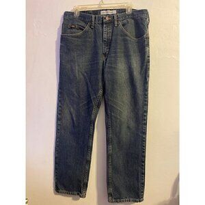 Lee Regular Fit Straight Leg Men’s Dark Wash Blue Denim Size 36x30